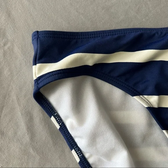 Lauren by Ralph Lauren Striped Bikini Bottom XL Navy and White - Picture 4 of 12